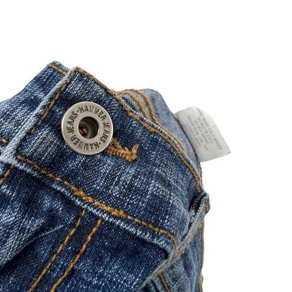 90s Hammer USA Bootcut Denim Jeans Embellished Back Pockets Size Junior 13 - Picture 11 of 13